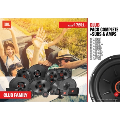 Club Pack Complete + Subs & Amps - Dealer Pack